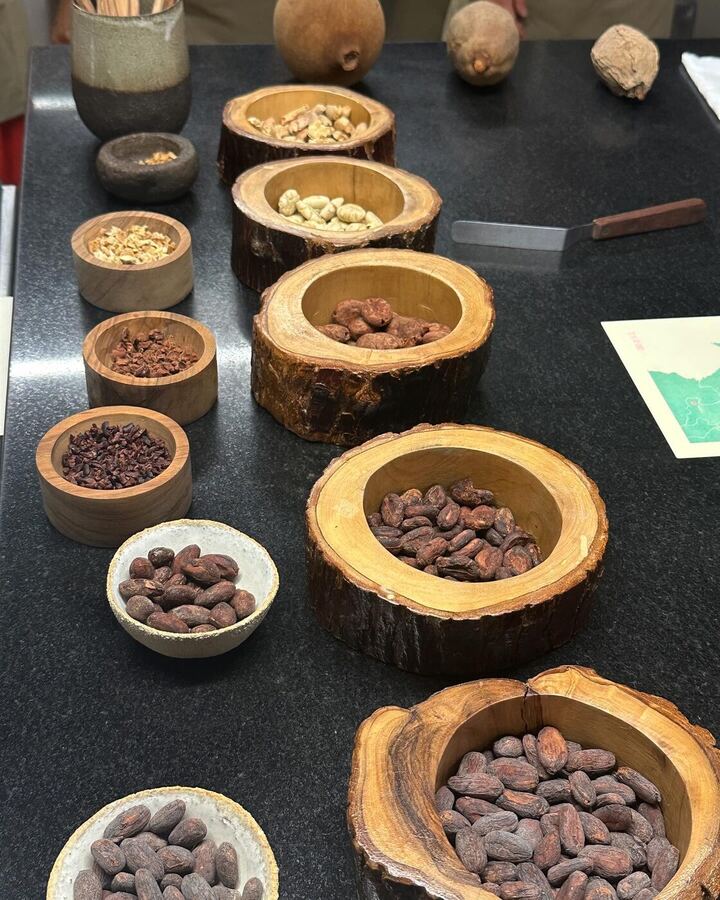 A cacao tasting spread, Lima